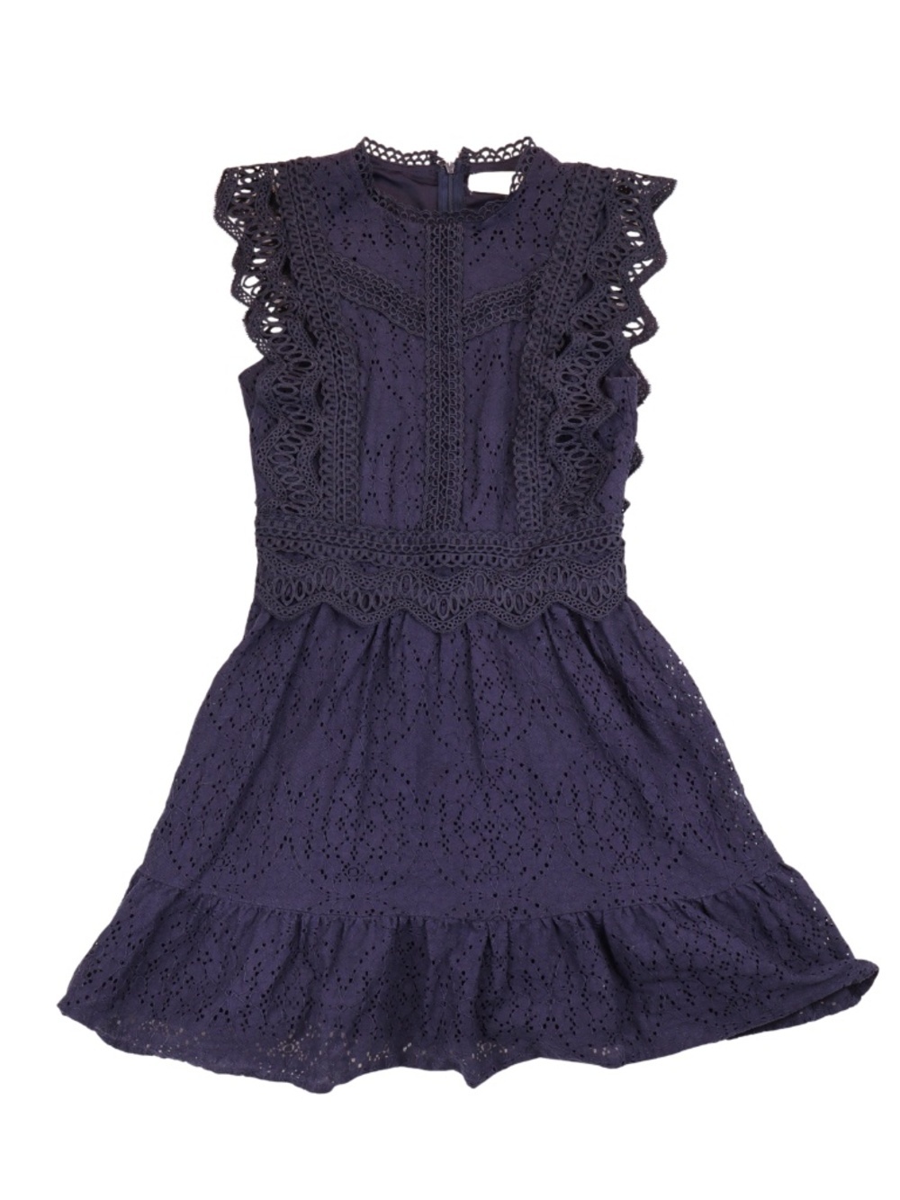 Alter’d State Navy Lace Eyelet Mini Dress XS